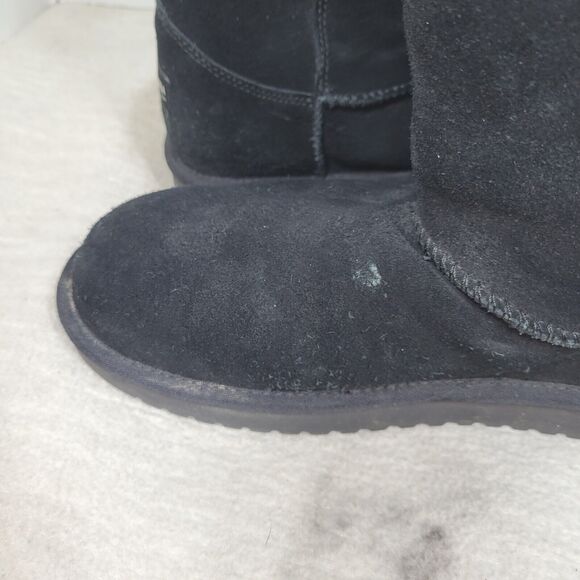Koolaburra by UGG Boots Womens Size 8 Black Short Lined Suede Winter Cold Fall - Picture 14 of 16
